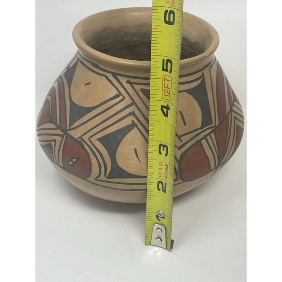 Signed Noli Silveira Brown Red Mexico Pottery Mata Ortiz Beautiful Vintage Vase - Picture 7 of 7